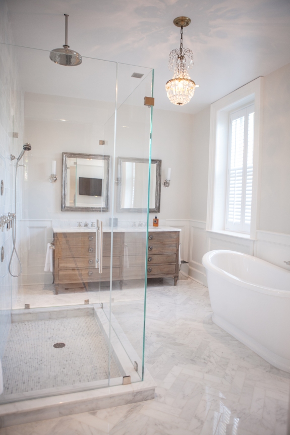 Master Bath extends the feeling of openness, and then some.